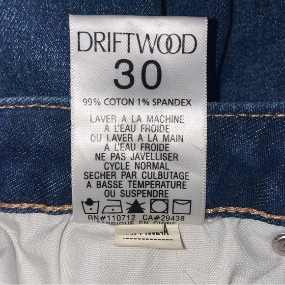 DRIFTWOOD Gizelle Girlfriend Skinny Jeans Destructed Distressed Size 30 - Picture 15 of 16